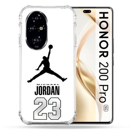 Coque Renforcée Pour Honor 200 Pro 5G Jordan 23 Blanc