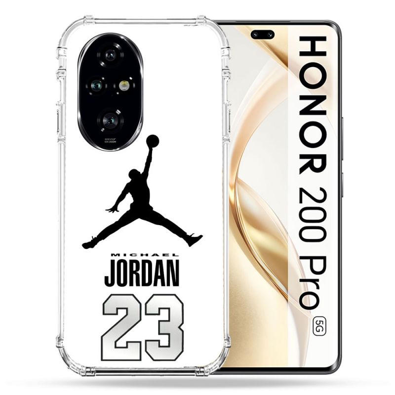 Coque Renforcée Pour Honor 200 Pro 5G Jordan 23 Blanc
