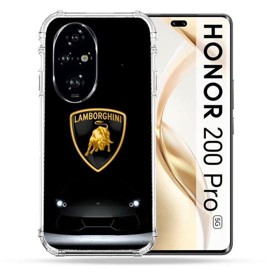 Coque Renforcée Pour Honor 200 Pro 5G Lamborghini Noir