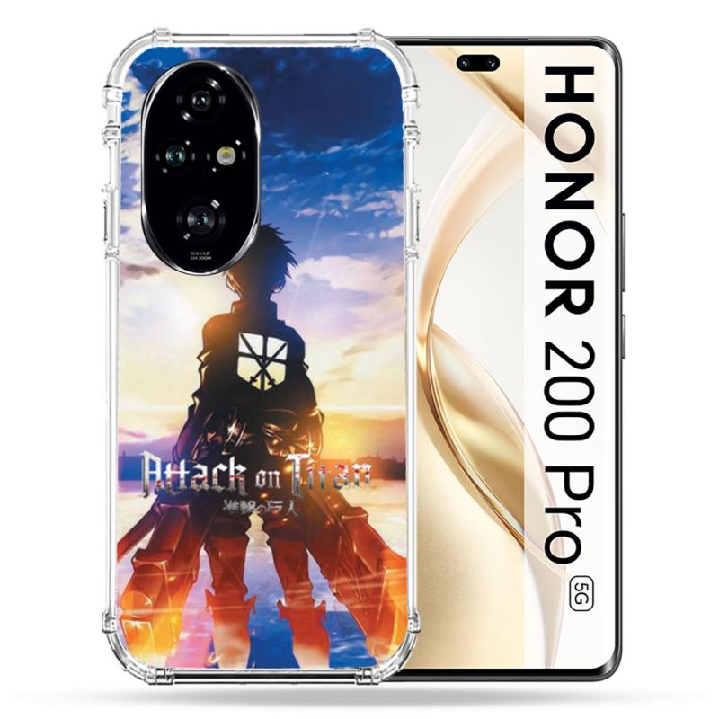 Coque Renforcée Pour Honor 200 Pro 5G Manga Attaque Titans Soleil