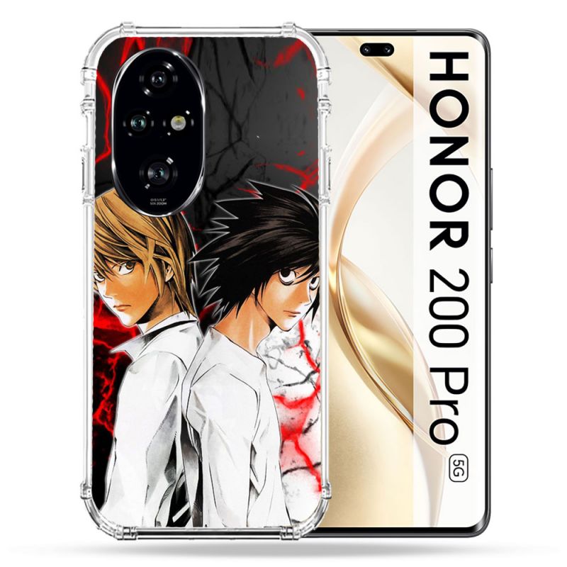 Coque Renforcée Pour Honor 200 Pro 5G Manga Death Note Duo