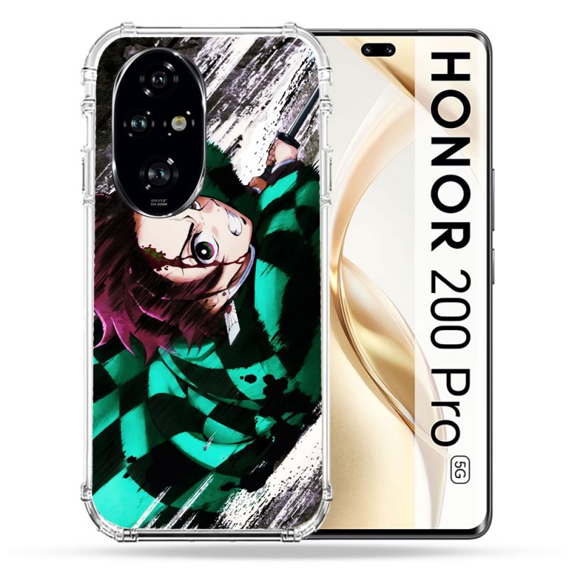 Coque Renforcée Pour Honor 200 Pro 5G Manga Demon Slayer Tanjiro