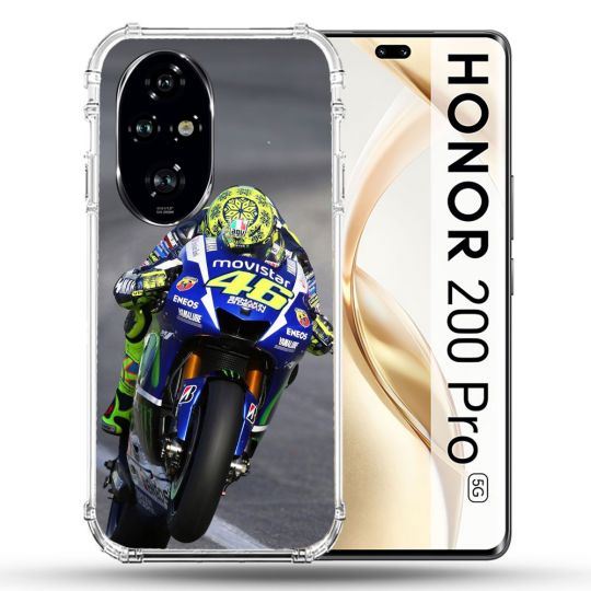 Coque Renforcée Pour Honor 200 Pro 5G Moto Course GP Wheeling 46