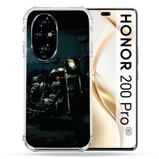 Coque Renforcée Pour Honor 200 Pro 5G Moto Harley Vintage