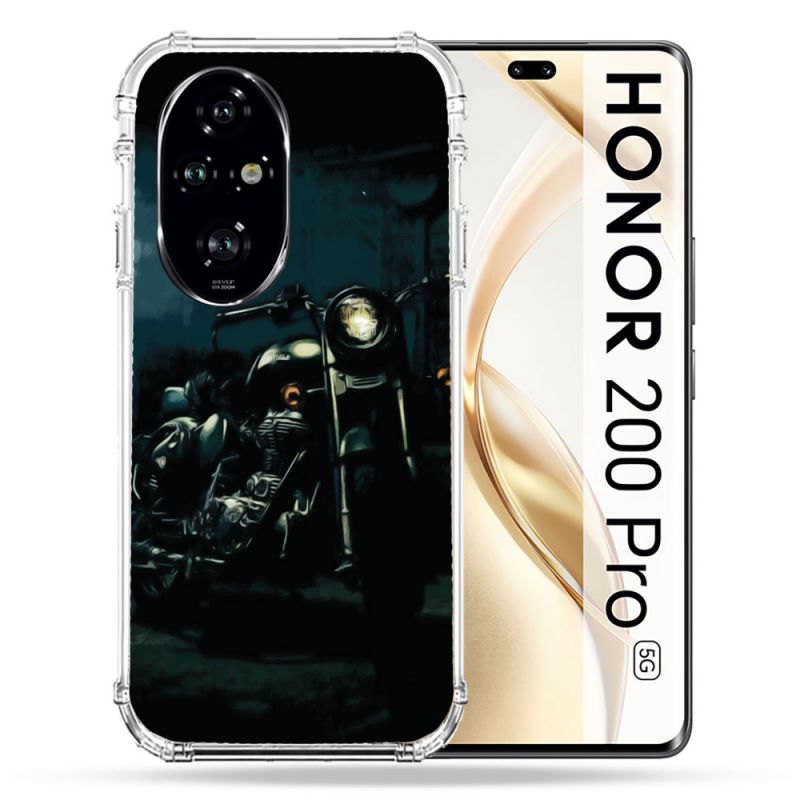 Coque Renforcée Pour Honor 200 Pro 5G Moto Harley Vintage