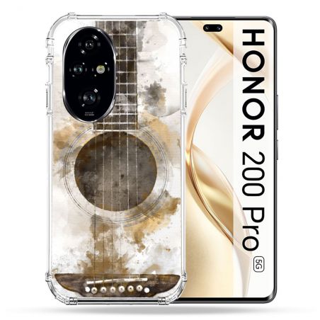 Coque Renforcée Pour Honor 200 Pro 5G Musique Guitare Tag
