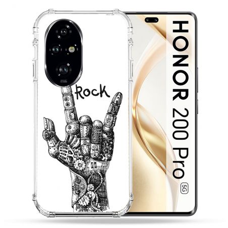 Coque Renforcée Pour Honor 200 Pro 5G Musique Rock Main