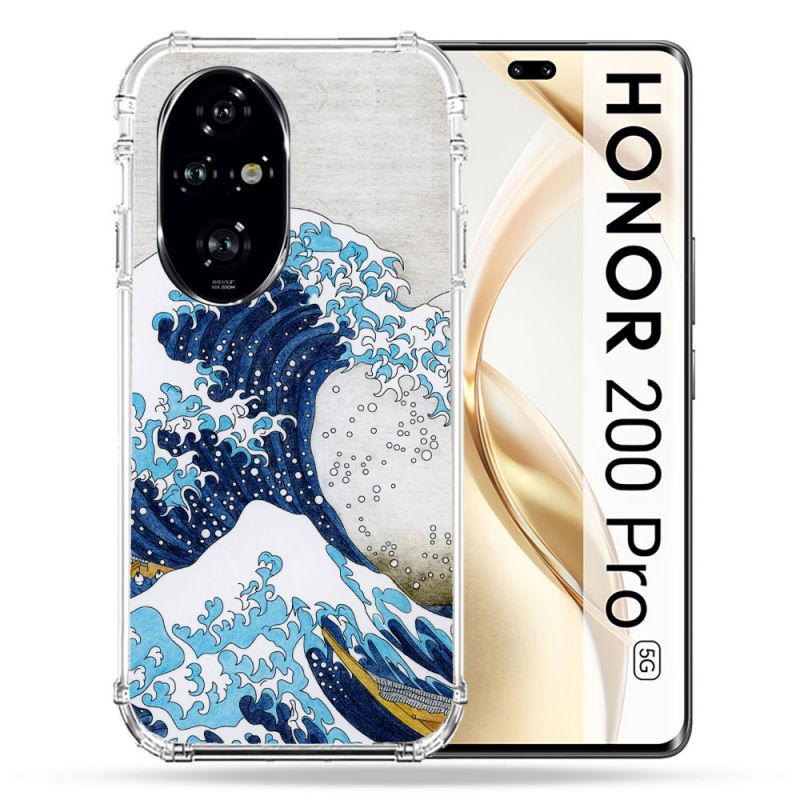 Coque Renforcée Pour Honor 200 Pro 5G Peinture La Grande Vague