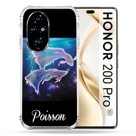 Coque Renforcée Pour Honor 200 Pro 5G Signe Zodiaque 2 Poisson