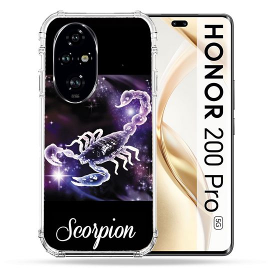 Coque Renforcée Pour Honor 200 Pro 5G Signe Zodiaque 2 Scorpion