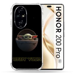Coque Renforcée Pour Honor 200 Pro 5G Star Wars - Yoda bebe noir