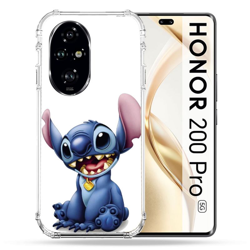 Coque Renforcée Pour Honor 200 Pro 5G Stitch Blanc