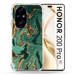 Coque Renforcée Pour Honor 200 Pro 5G Texture Marbre Vert