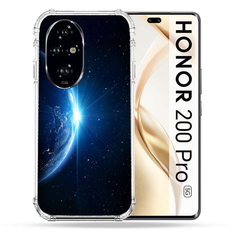 Coque Renforcée Pour Honor 200 Pro 5G Univers Planete Terre
