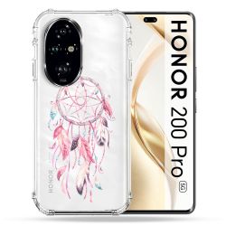 Coque Transparente Pour Honor 200 Pro 5G Attrape Reve Rose