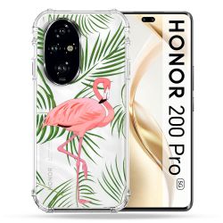 Coque Transparente Pour Honor 200 Pro 5G Flamant Rose
