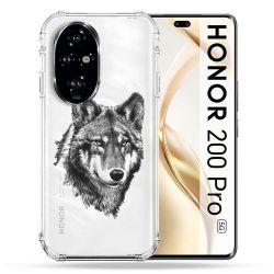 Coque Transparente Pour Honor 200 Pro 5G Loup