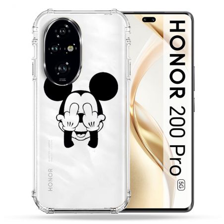 Coque Transparente Pour Honor 200 Pro 5G Mickey doigt