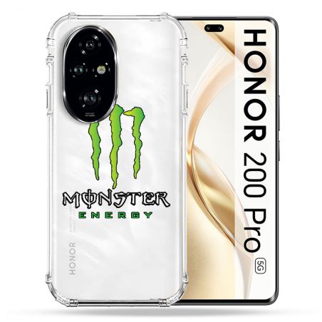 Coque Transparente Pour Honor 200 Pro 5G Monster Energy