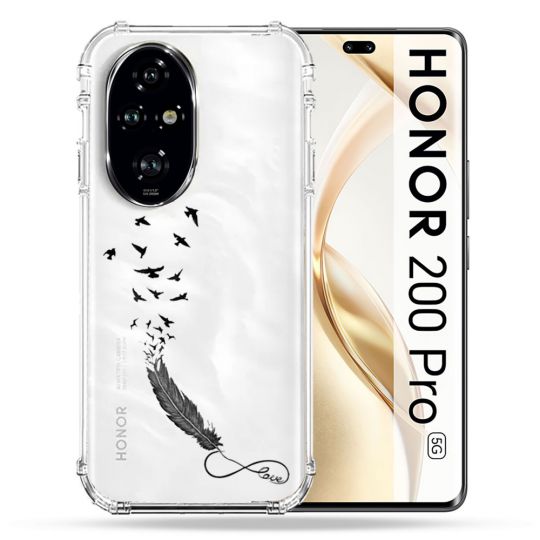 Coque Transparente Pour Honor 200 Pro 5G Plume Infini