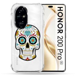 Coque Transparente Pour Honor 200 Pro 5G Tete Mort Color