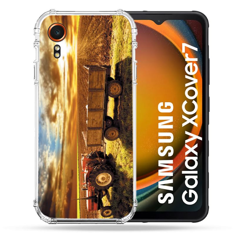 Coque Renforcée Pour Samsung Galaxy Xcover 7 Agriculture Tracteur Color