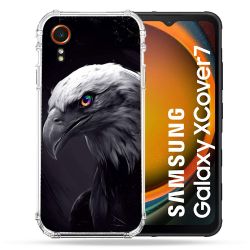 Coque Renforcée Pour Samsung Galaxy Xcover 7 Animal Aigle Royal Noir