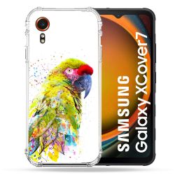 Coque Renforcée Pour Samsung Galaxy Xcover 7 Animal Perroquet Jaune