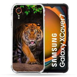 Coque Renforcée Pour Samsung Galaxy Xcover 7 Animal Tigre Jungle