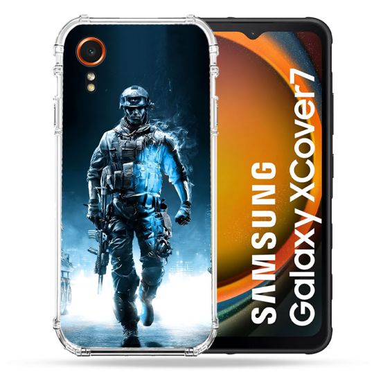 Coque Renforcée Pour Samsung Galaxy Xcover 7 Call Of Duty Guerrier