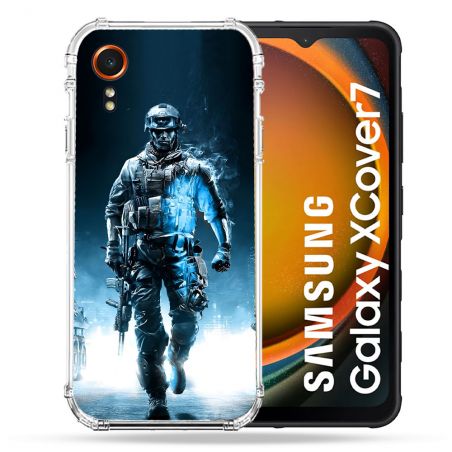 Coque Renforcée Pour Samsung Galaxy Xcover 7 Call Of Duty Guerrier