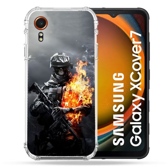 Coque Renforcée Pour Samsung Galaxy Xcover 7 Call Of Duty Squelette