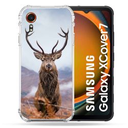 Coque Renforcée Pour Samsung Galaxy Xcover 7 Chasse Chevreuil Montagne