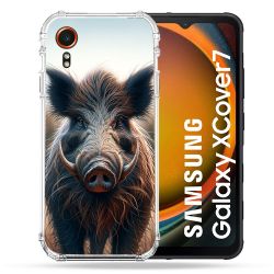 Coque Renforcée Pour Samsung Galaxy Xcover 7 Chasse Sanglier Attaque