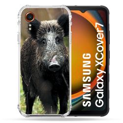 Coque Renforcée Pour Samsung Galaxy Xcover 7 Chasse Sanglier bois