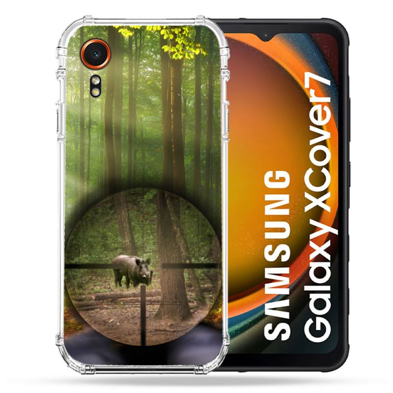 Coque Renforcée Pour Samsung Galaxy Xcover 7 Chasse Sanglier Viseur