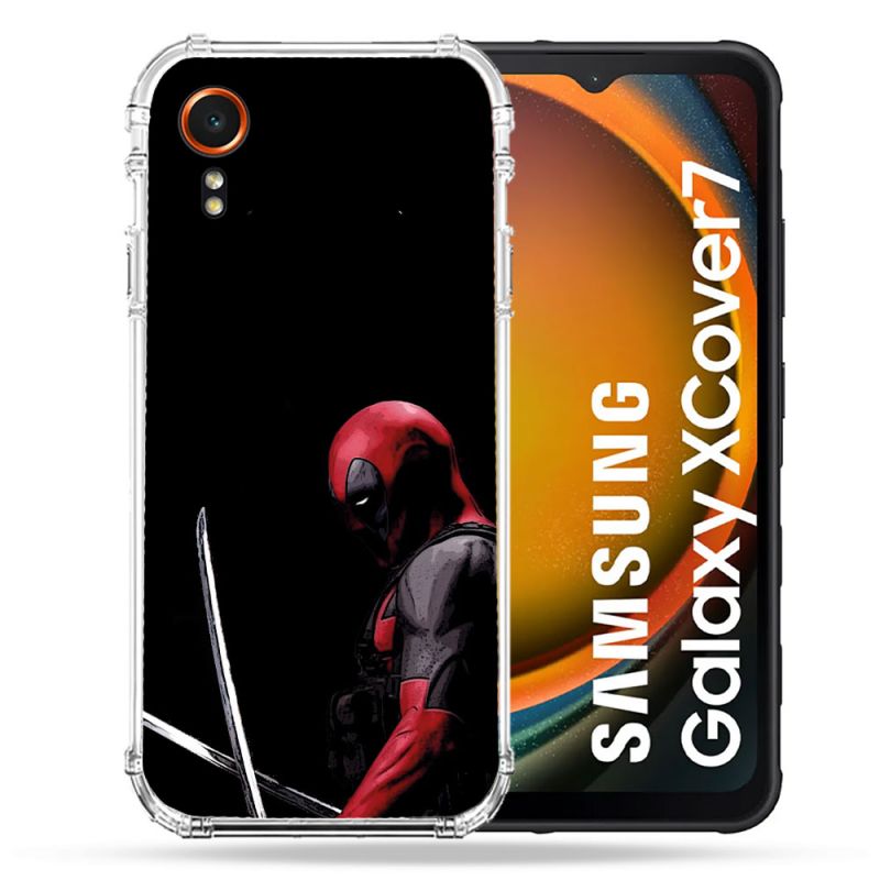 Coque Renforcée Pour Samsung Galaxy Xcover 7 Deadpool Epee