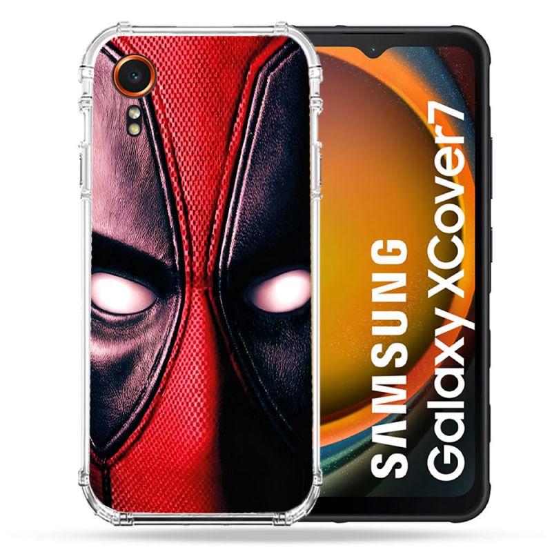 Coque Renforcée Pour Samsung Galaxy Xcover 7 Deadpool Yeux
