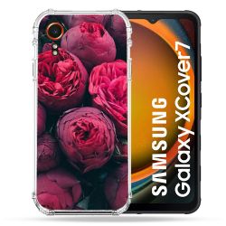 Coque Renforcée Pour Samsung Galaxy Xcover 7 Fleur Pivoine