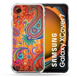 Coque Renforcée Pour Samsung Galaxy Xcover 7 Fleur Psychedelic
