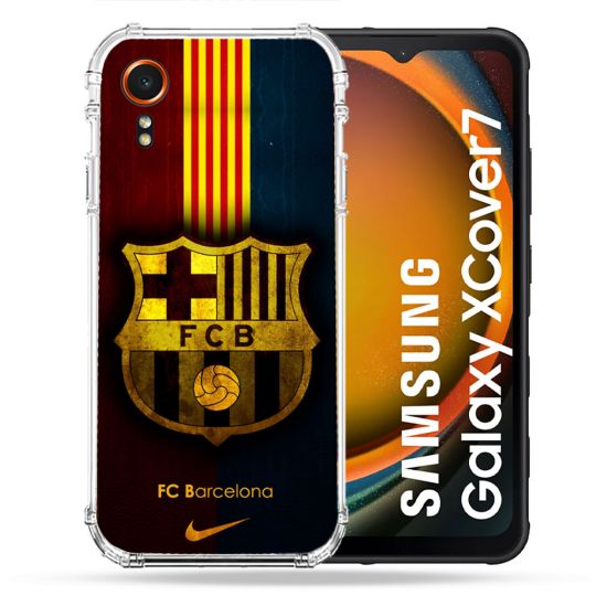 Coque Renforcée Pour Samsung Galaxy Xcover 7 Foot FC Barcelone Vintage