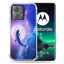 Coque Renforcée Pour Motorola Edge 40 Neo Animal Dauphin Vague