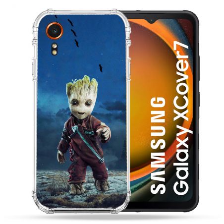 Coque Renforcée Pour Samsung Galaxy Xcover 7 Groot Bleu