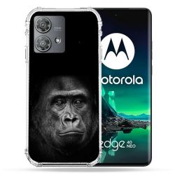 Coque Renforcée Pour Motorola Edge 40 Neo Animal Gorille Noir