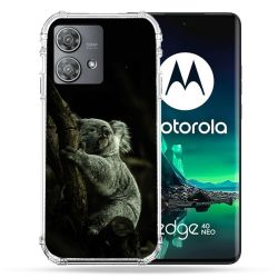 Coque Renforcée Pour Motorola Edge 40 Neo Animal Koala Noir