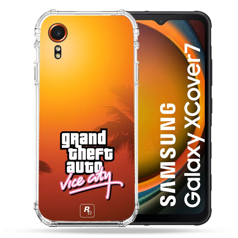 Coque Renforcée Pour Samsung Galaxy Xcover 7 GTA Vice City
