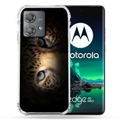 Coque Renforcée Pour Motorola Edge 40 Neo Animal Leopard Yeux
