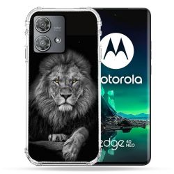 Coque Renforcée Pour Motorola Edge 40 Neo Animal Lion Majestueux