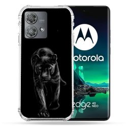 Coque Renforcée Pour Motorola Edge 40 Neo Animal Panthère Noire