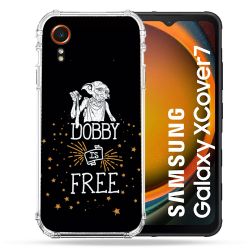 Coque Renforcée Pour Samsung Galaxy Xcover 7 Harry Potter Dobby Free Noir